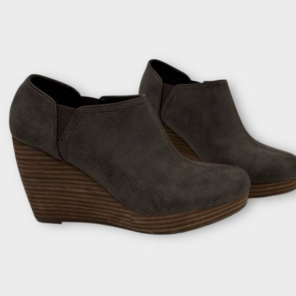 Dr. Scholl’s Harlow Wedge Ankle Bootie in Brown Women’s Size 10 - Picture 1 of 9